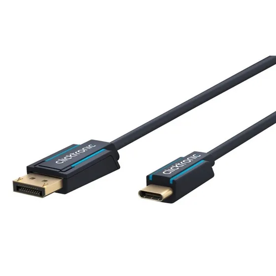ClickTronic USB-C til DisplayPort-kabel 1,0 m 4K@60Hz