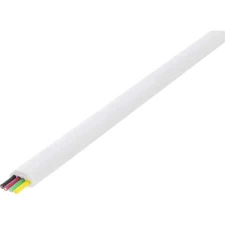 DELTACO Modularkabel 6P rulle 100 m - hvid