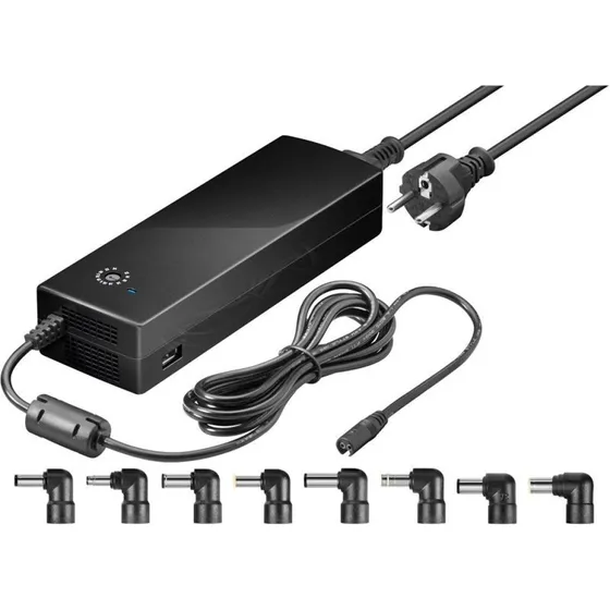 goobay Universal netadapter 12–24V DC 132W (8,5A) + USB