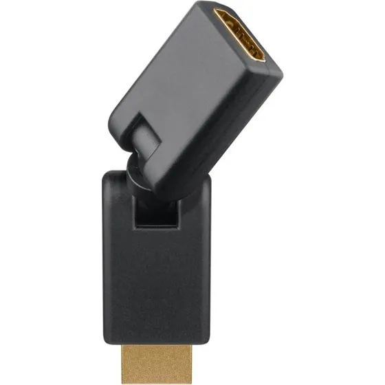 Goobay HDMI-adapter 360 guldbelagt 4K@60Hz (A hunA han)