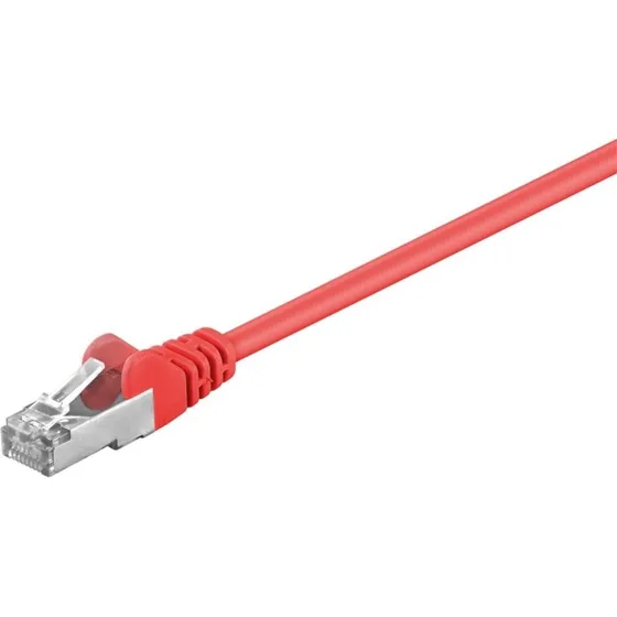 Goobay Netvrkskabel CAT5e F/UTP CCA RJ45 0,25 m rd