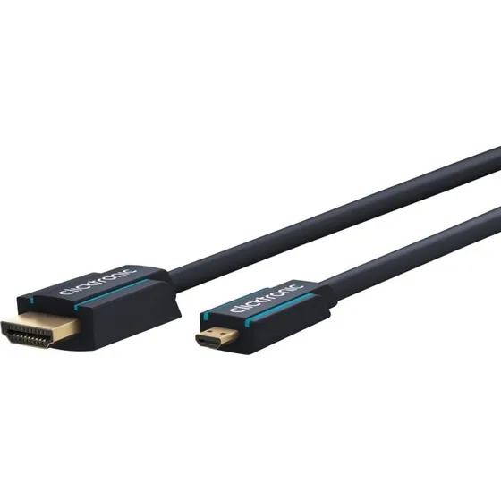 ClickTronic HDMI til Micro-HDMI 5,0 m  UHD 4K (Casual)