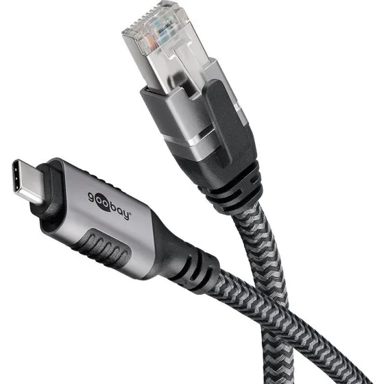Goobay USB-C 3.1 til RJ45 netvrkskabel 1 m (CAT6, 1 Gbit/s)