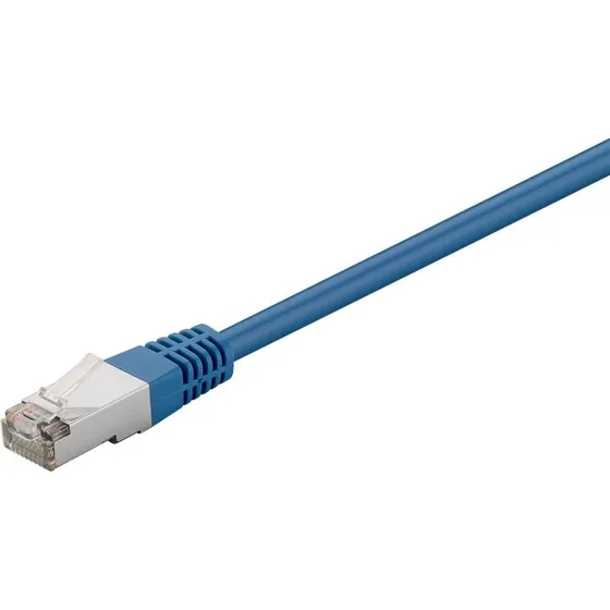 Goobay CAT5e F/UTP patchkabel 50 cm blå (CCA, uden snaplås)