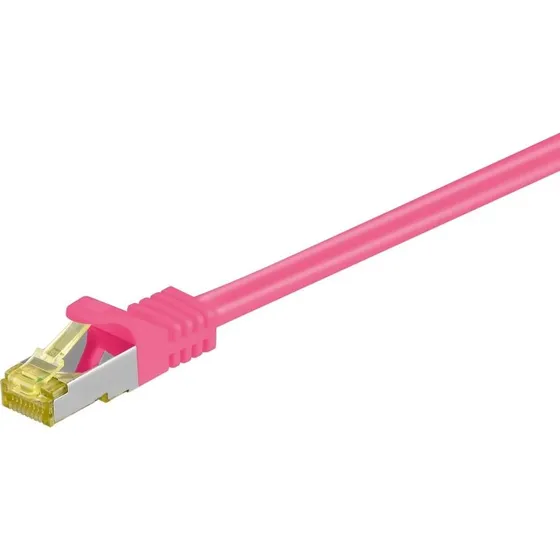 Goobay CAT6A S/FTP (PiMF) netværkskabel 500 MHz, magenta 3 m
