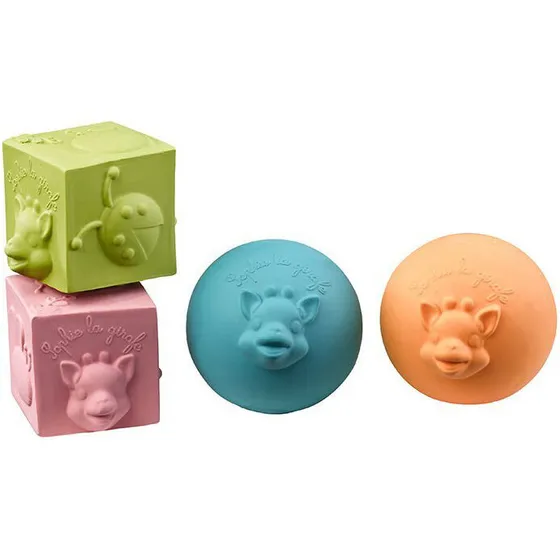 Sophie la Girafe Bolde & Terninger – 2 bolde, 2 terninger