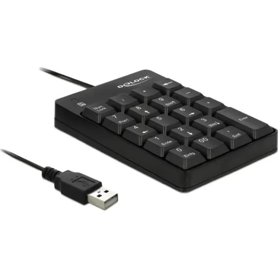 DeLOCK USB Numpad 19 taster  sort