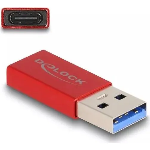 Delock USB-A han  USB-C hun (USB 3.2 Gen 2) rd