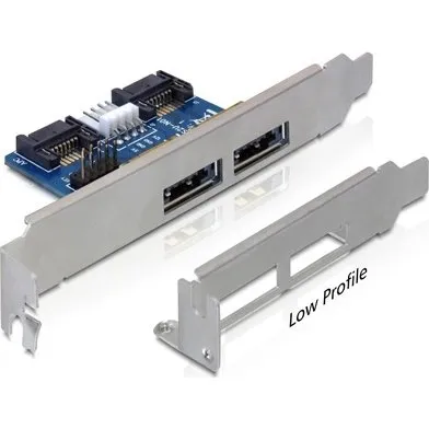 DeLOCK SATA/USB Power over eSATA-adapter 2x 5/12V (lavprofil)