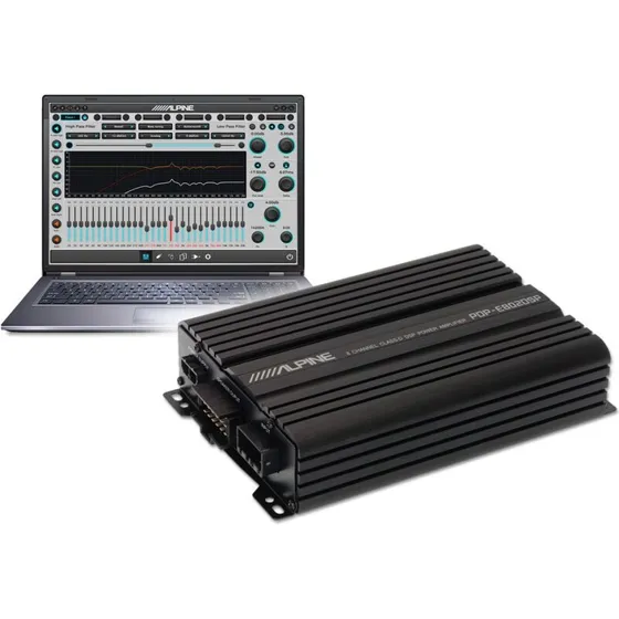 Alpine PDP-E802DSP 8-kanals DSP-forstærker, op til 700W RMS
