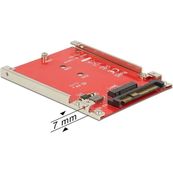 DeLOCK M.2 (B/B+M) til U.2 SFF-8639 adapter, 7 mm