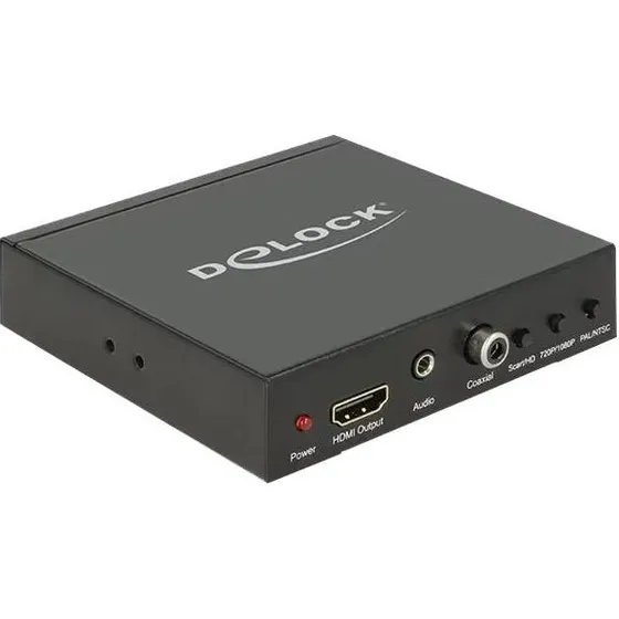 DeLOCK Converter SCART/HDMI til HDMI med Scaler, sort