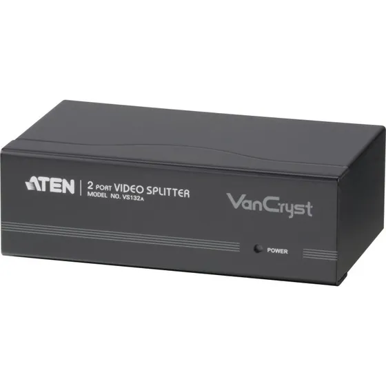 ATEN VGA-splitter 1 til 2 (450MHz) HD15, sort