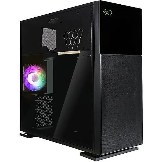 IN WIN 515 Mid Tower (udvidet ATX) sort, hærdet glas