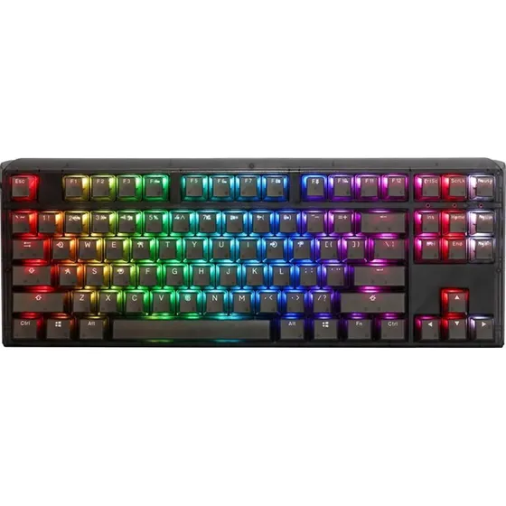 Ducky One 3 Aura TKL mekanisk RGB-tastatur, US International, sort