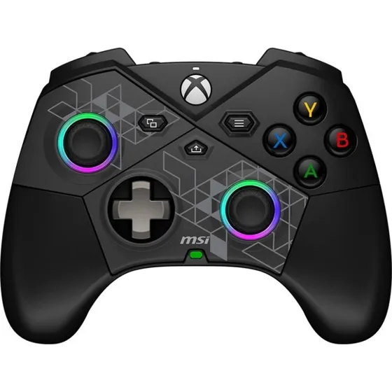 MSI Force Pro W spilcontroller, sort – PC/Android/Xbox, USB/2.4GHz
