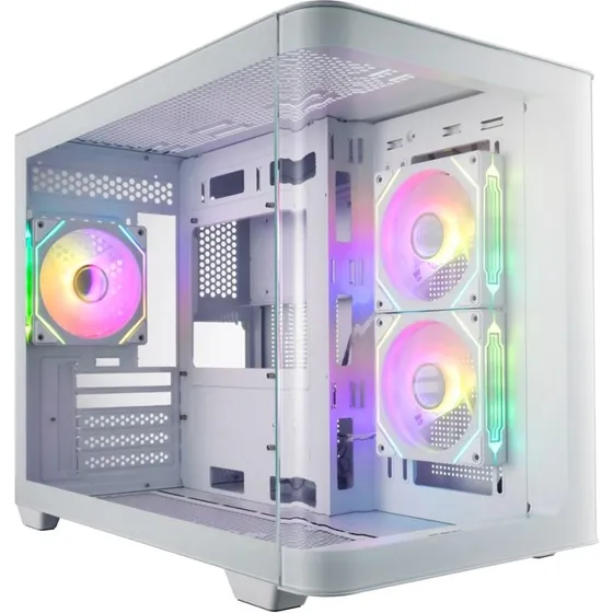 Fortron Mini S380-WA Micro-ATX/Mini-ITX hvid med glas & RGB