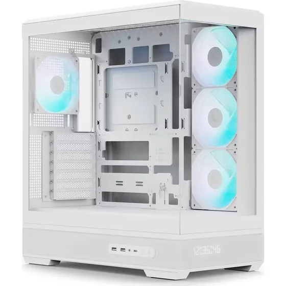 AeroCool P500B Digi Mid-Tower kabinet, hvid