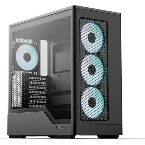 Aerocool D520A Mid-Tower kabinet  Sort (ARGB, High Airflow)