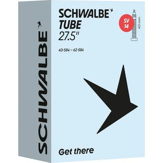 Schwalbe slange 27,5x1,50–2,40 med 40 mm racerventil (SV14)