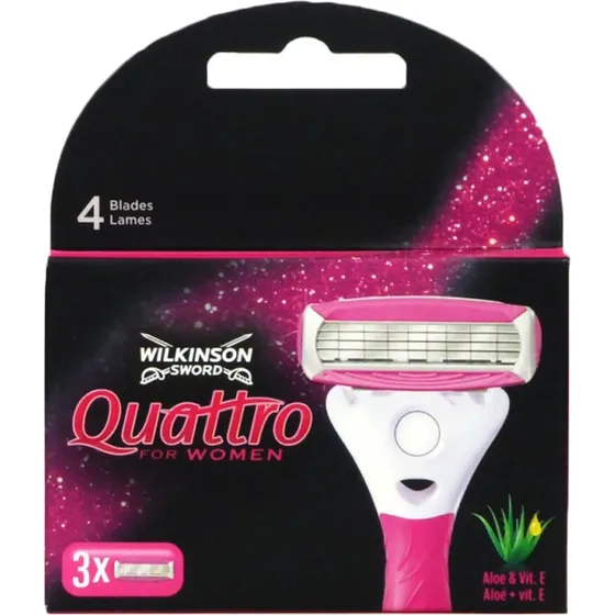 Wilkinson Sword Quattro for Women barberblade 3 stk