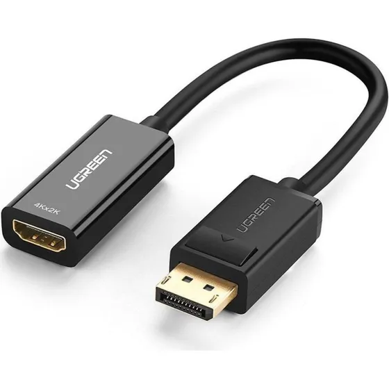 UGREEN DisplayPort til HDMI adapterkabel 0,25 m, sort