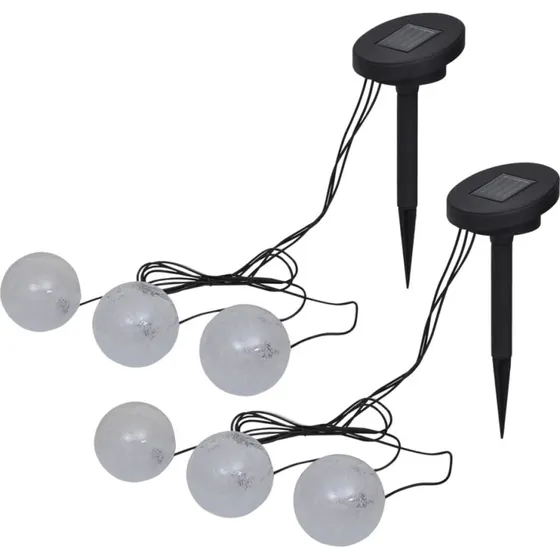 vidaXL Flydende LED-lamper 6 stk. til dam og pool (soldrevne)