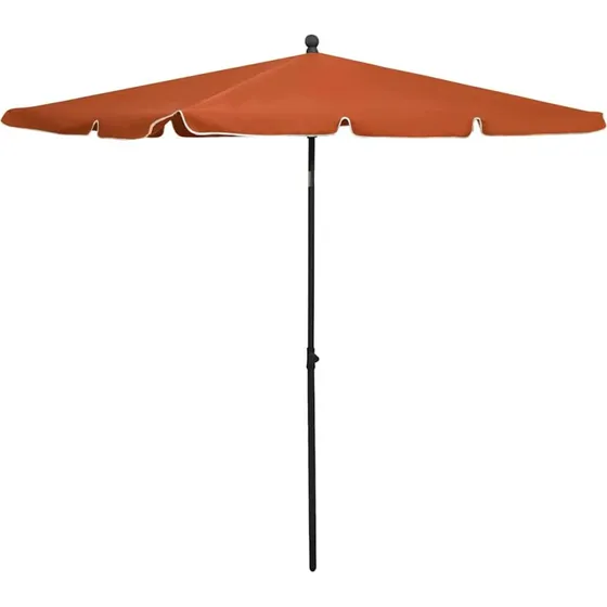 vidaXL parasol med stang 210x140 cm – terrakotta