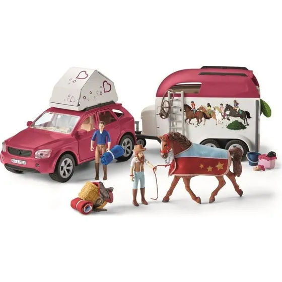 Schleich Horse Club Bil med hestetrailer og tilbehør (42535)