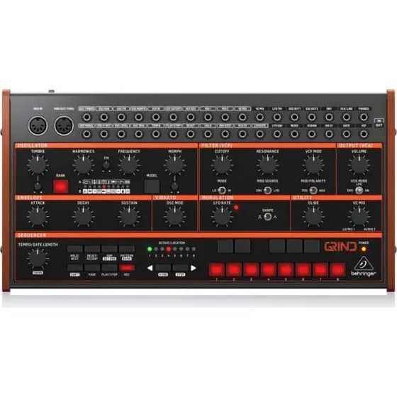 Behringer Grind hybrid-synthesizer (semimodulr)