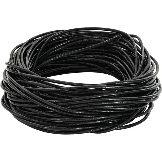 Ldersnor sort 1 mm x 10 m