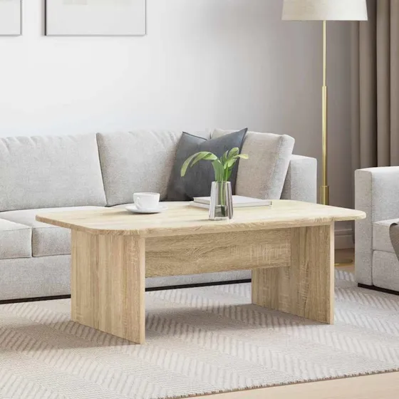 Sofabord Sonoma egetræ 93x53x33 cm – konstrueret træ