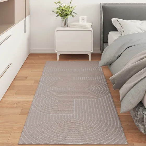 Områdetæppe PALMERAS rektangulær beige 150x80 cm