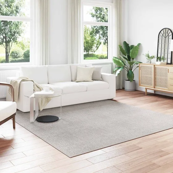 Områdetæppe LUGO firkantet 240 x 240 cm - creme