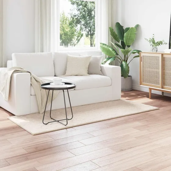 Områdetæppe SIROLO Beige 150x80 cm – Polyester, skridsikret