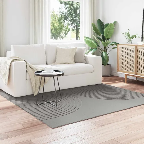 Områdetæppe GALATI kvadratisk 200x200 cm - grå
