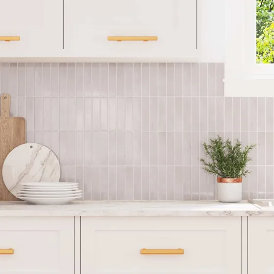 Selvklæbende rektangulære fliser 10 stk Beige 29x23 cm