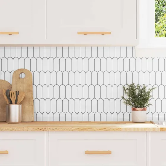 Feather Tiles dekorative klistermærker 50 stk. 30×30×0,8 cm