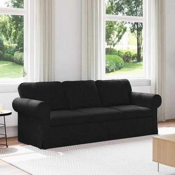 Sort modulær sofa 215x82x80 cm - Moderne design