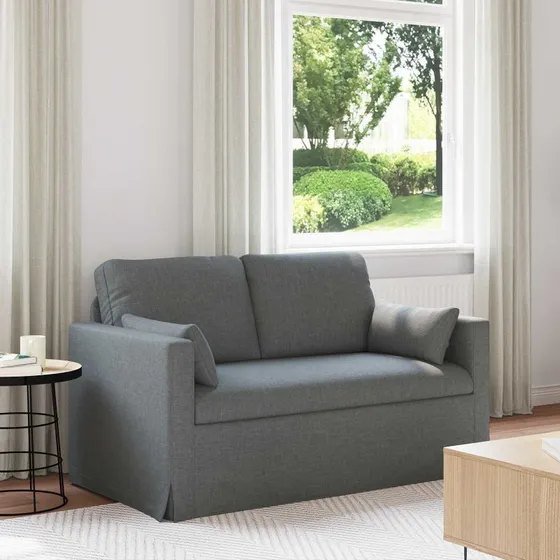 Mørkegrå modulsofa 139 x 78 x 80 cm – stof & metalramme