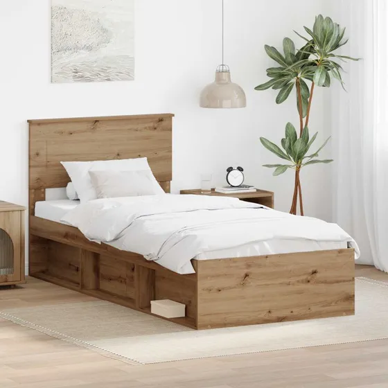 Sengestel Artisan eg 90x190 cm – konstrueret træ