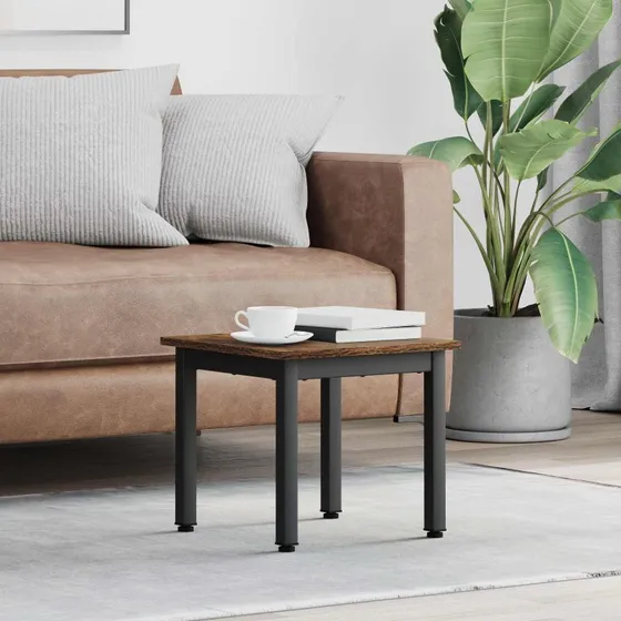 Sofabord Røget Eg 40x40x36 cm – Konstrueret træ