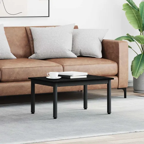 Sofabord i sort eg 70x50x36 cm – konstrueret træ