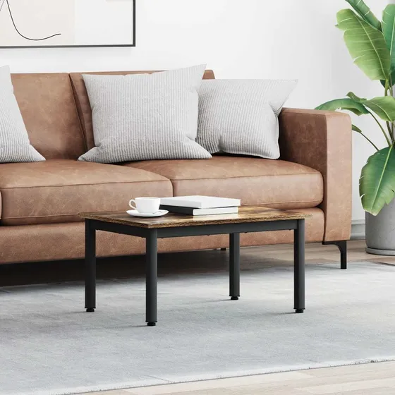 Sofabord Røget Eg 70x50x36 cm, konstrueret træ