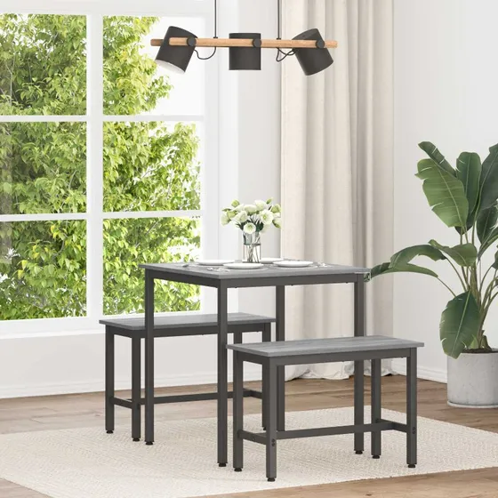 vidaXL Spisebord METAL  Rektangulrt trbord