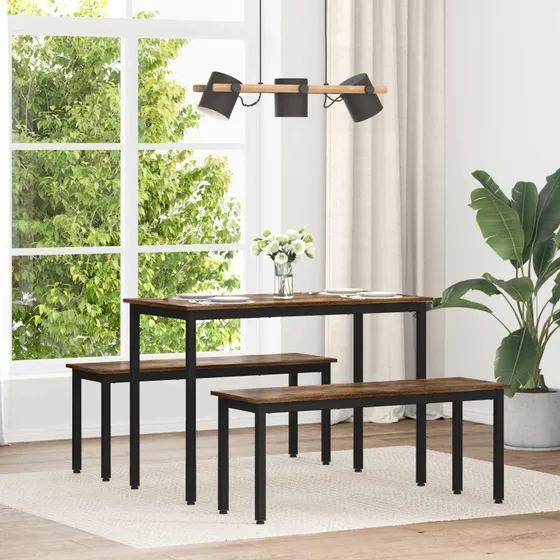 Spisebord METAL  rektangulrt moderne med troverflade