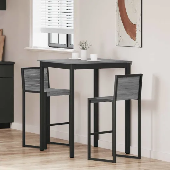 Stende Barbord i Konstrueret Tr  Rektangulrt Spisebord