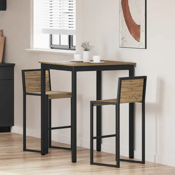 Stende barbord i konstrueret tr  moderne, rektangulrt