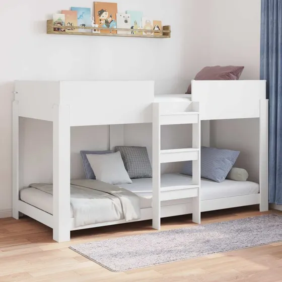 Køjeseng 90x200 cm til børn – hvid, konstrueret træ