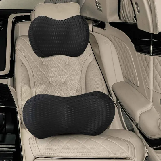 Indstilleligt Memory Foam Hovedpudebetræk 2-pak – Sort
